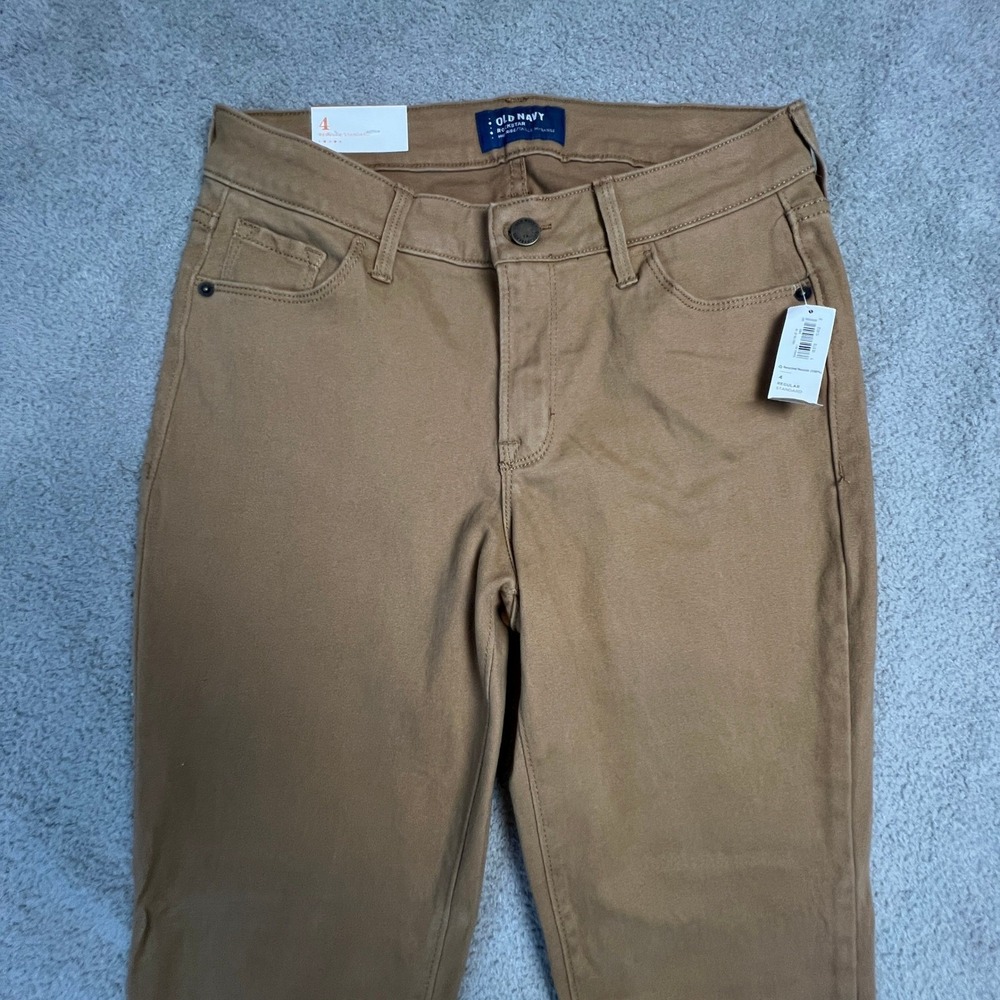 Rockstar Super Skinny Jeans‎ Size 4R Mid Rise Brown Tan Old Navy - Picture 7 of 14
